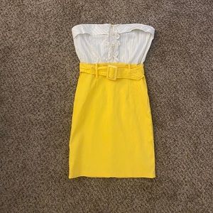 White and Yellow Dress